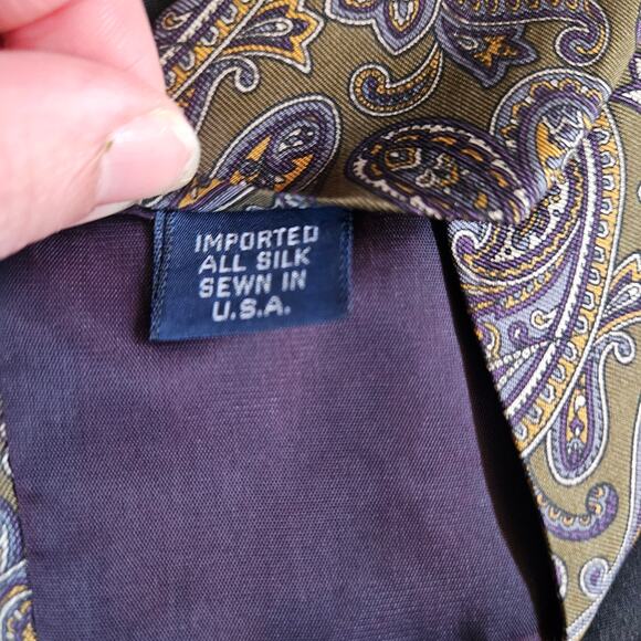 Neil Martin 100% Silk Ties Made in USA Set of 2 Paisley Business Office Suit - Picture 10 of 11